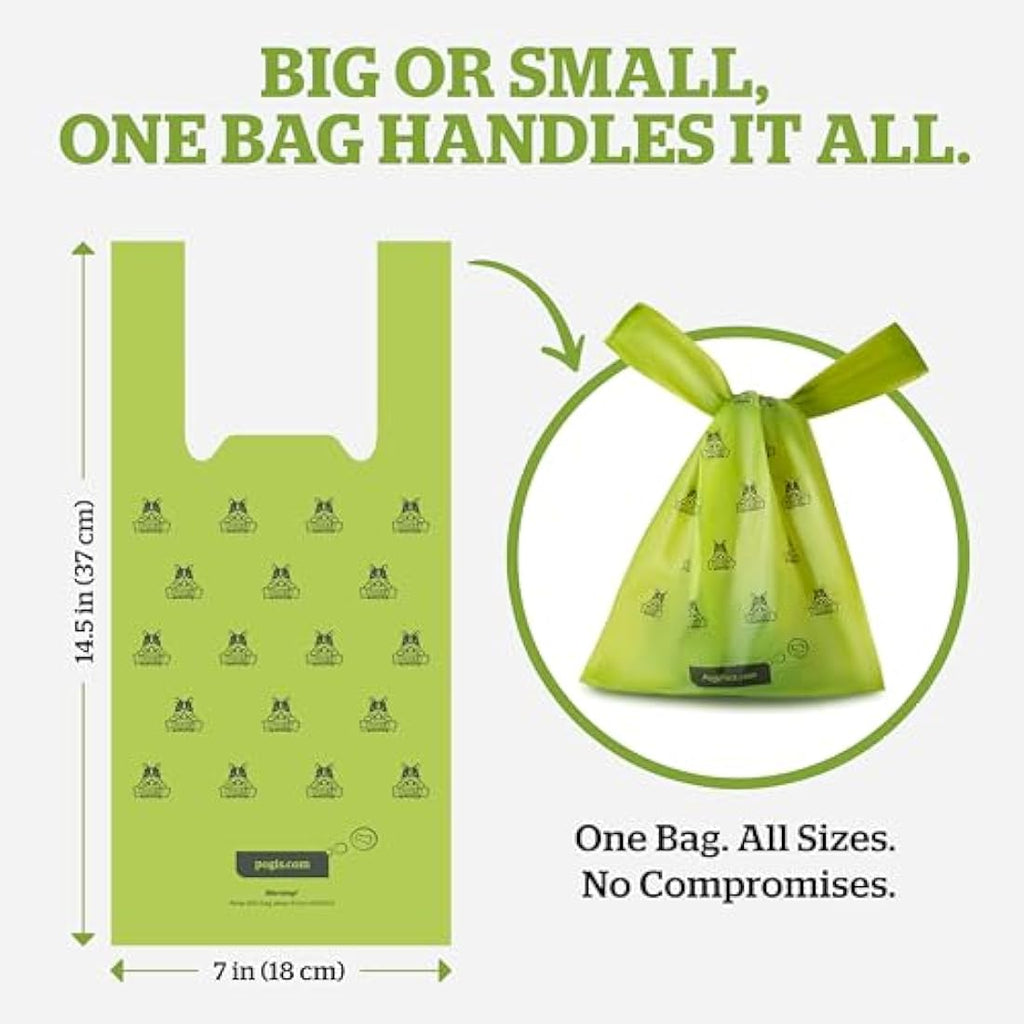 Pogi’s Dog Poo Bags with Handles – Scented Leak-Proof Waste Bags, 900-Count
