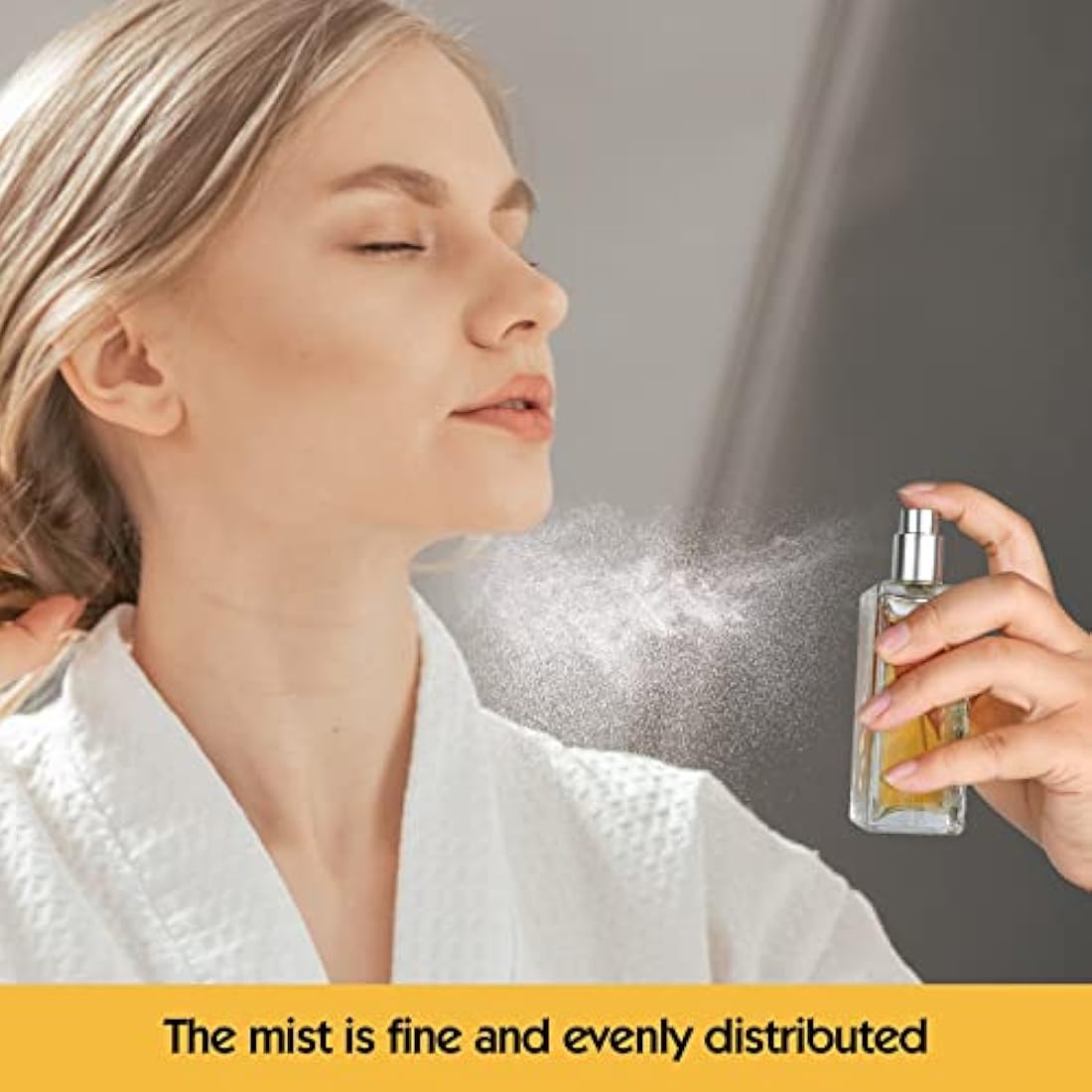 Ysimple 2 Pack 100ml Glass Perfume Atomiser | Refillable Fine Mist - Silver