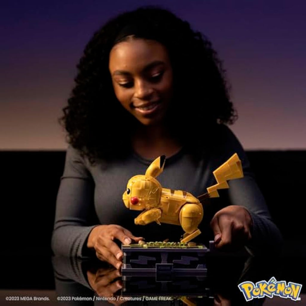 MEGA Pokémon Motion Pikachu Building Set – 1095 Piece Collectible Model