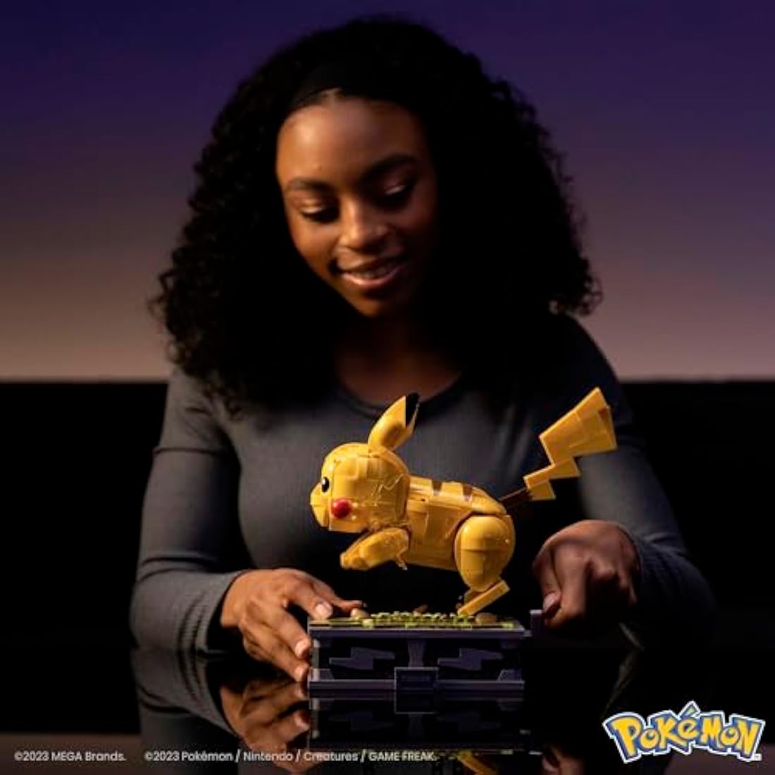 MEGA Pokémon Motion Pikachu Building Set – 1095 Piece Collectible Model