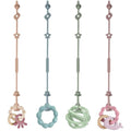 Vicloon 4Pcs Silicone Toy Safety Straps | Food Grade Pacifier Clips