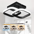 EIDISUNY Modern Square LED Ceiling Light – Dimmable 22W Remote Control Lamp