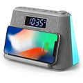 i-box Bedside Alarm Clock | Wireless Charger, Bluetooth Speaker & Night Light