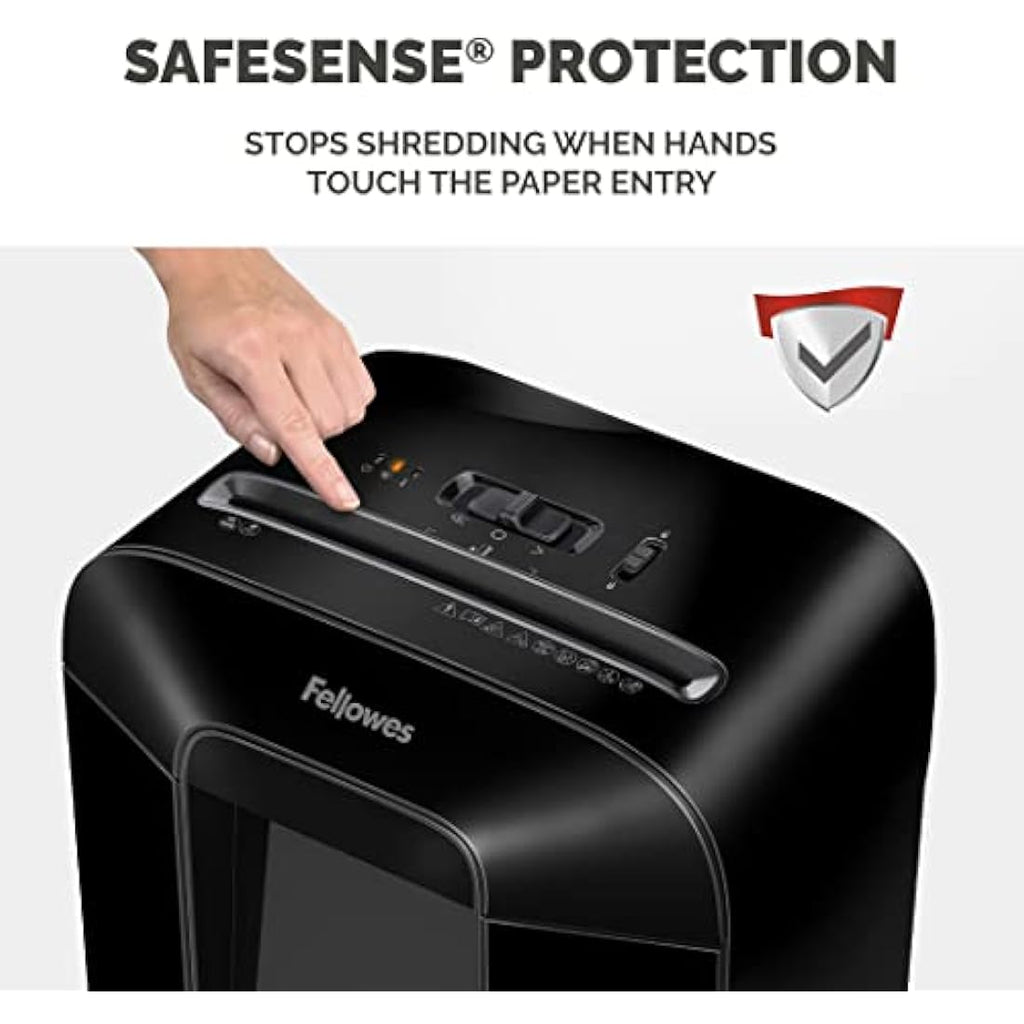 Fellowes LX85 Cross-Cut Paper Shredder | 12-Sheet P-4 Security Shredder