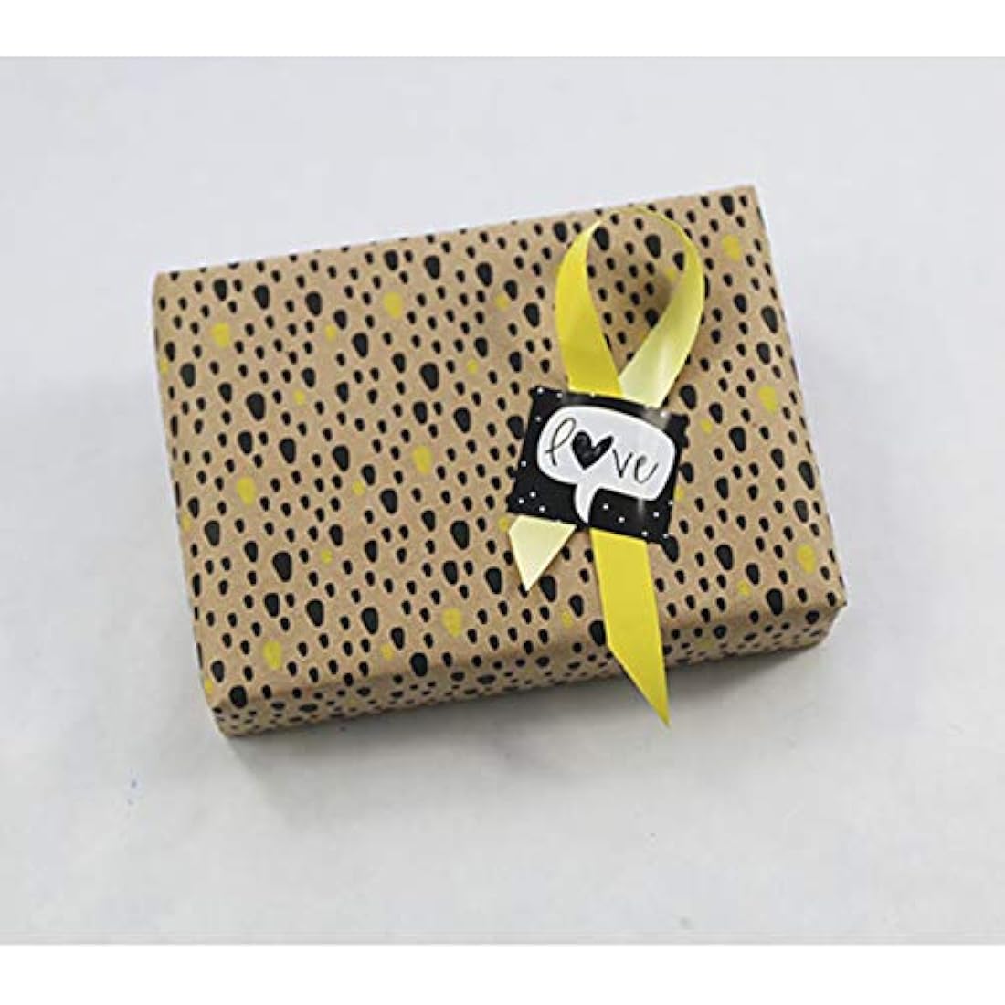 Clairefontaine Recycled Kraft Gift Wrap Roll – Dots Design, 70cm x 50m