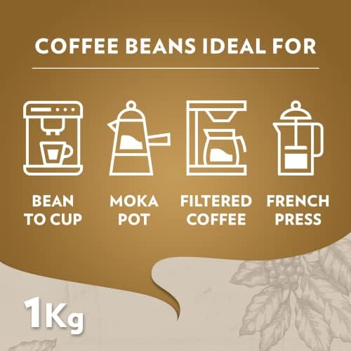 Lavazza Qualità Oro Coffee Beans – 100% Arabica Medium Roast, 1kg