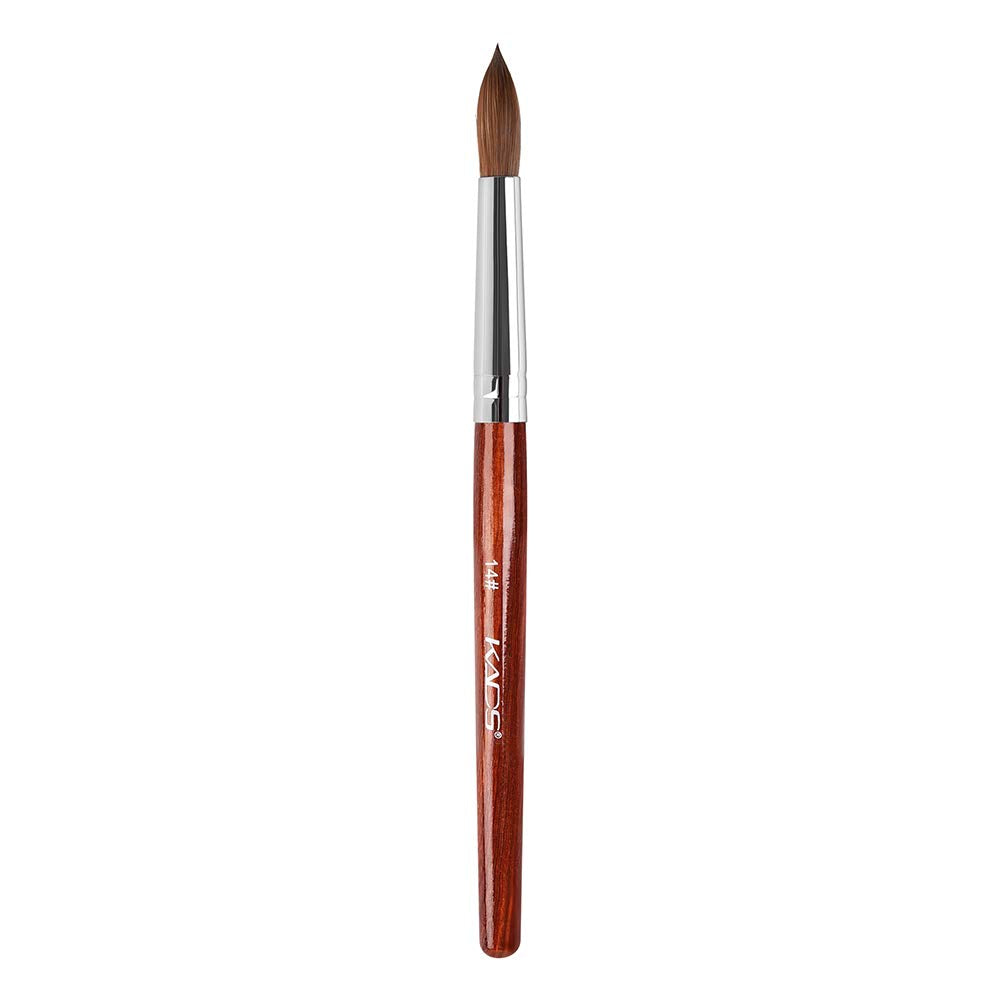 KADS Kolinsky Sable Acrylic Nail Brush – Size 14 Rosewood Manicure Tool