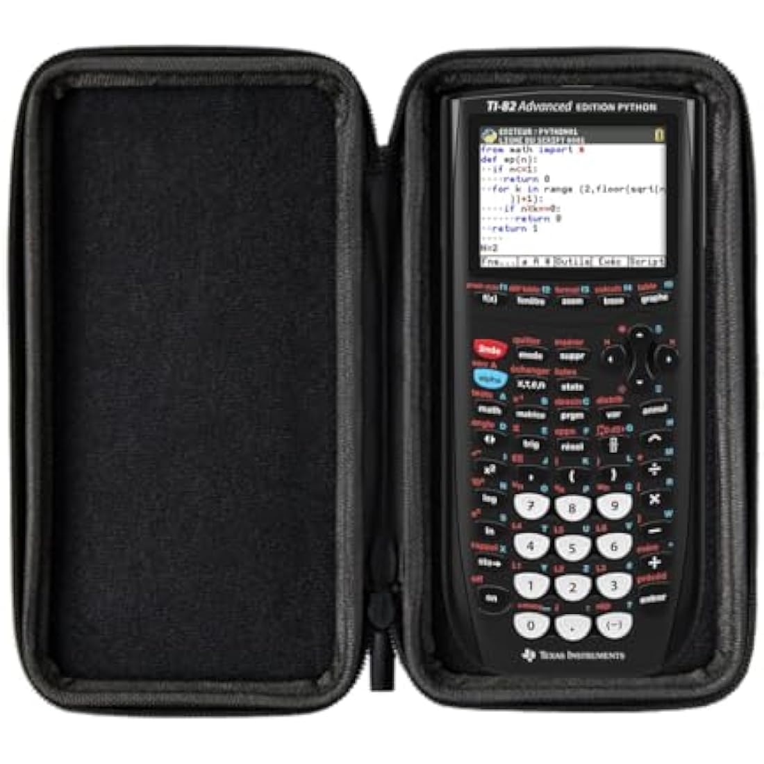 TI-82 Advanced Python Graphing Calculator Set with Red WYNGS Case