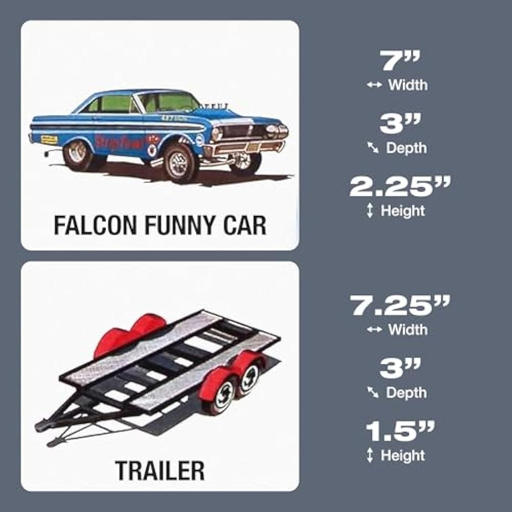 AMT 1964 Ford Galaxie & Falcon Cal Drag Combo 1:25 Scale Model Kit
