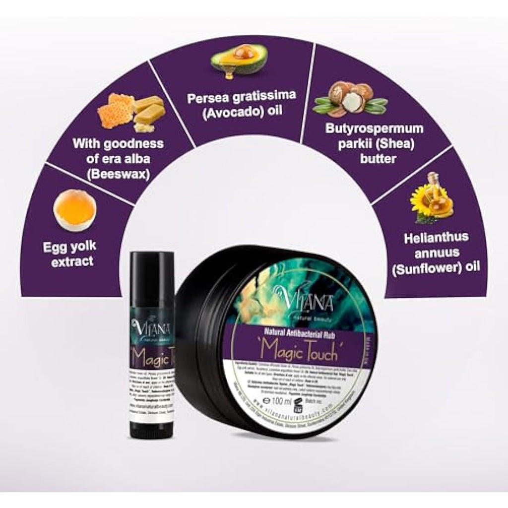 Vilana Magic Touch Natural Antibacterial Salve - Healing Balm 100ml (Pack 2)