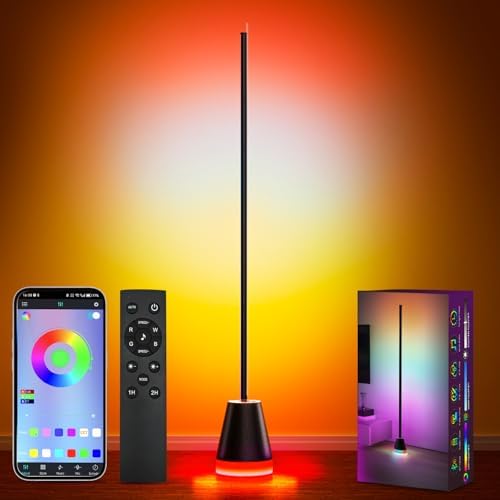 Keepsmile RGB Corner Floor Lamp – Smart LED Mood Light with Music Sync