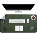 DOBAOJIA Large PU Leather Desk Pad | Waterproof Dual-Side Mat, 35.4" x 16.9"