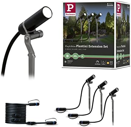 Paulmann Plug & Shine Plantini LED Outdoor Spotlight Set - 3000K Anthracite