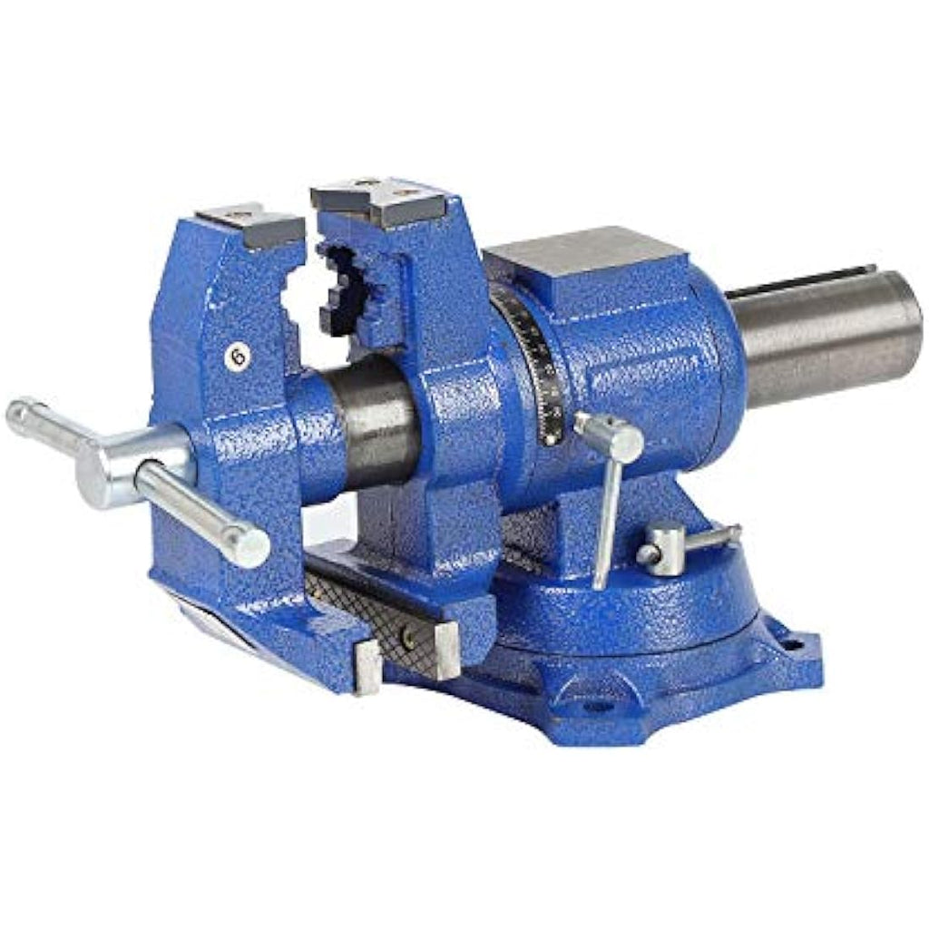 TOPWAY 4" Heavy Duty Bench Vice | 360° Swivel Base Table Clamp