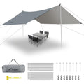 WADEO 12x16FT Waterproof Camping Tarp | Heavy-Duty Ripstop Tent Fly
