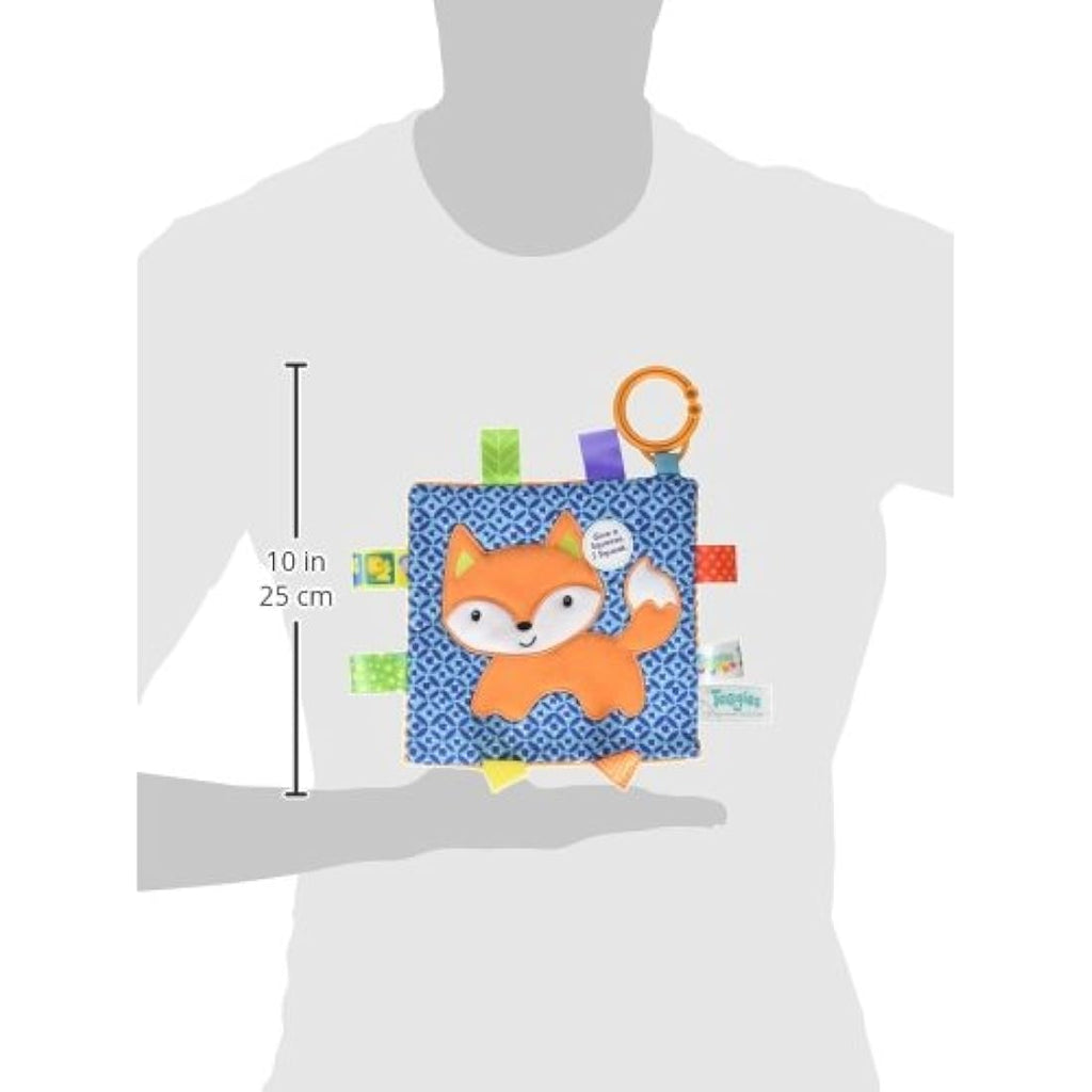 Mary Meyer Taggies Crinkle Me Fox – Interactive Plush Sensory Baby Toy