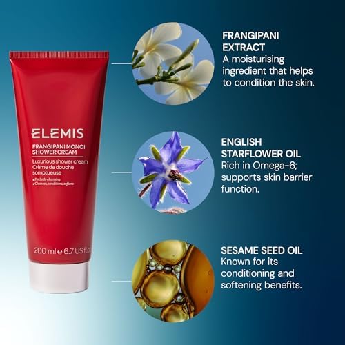 Elemis Frangipani Monoi Shower Cream – Hydrating Body Wash 200ml