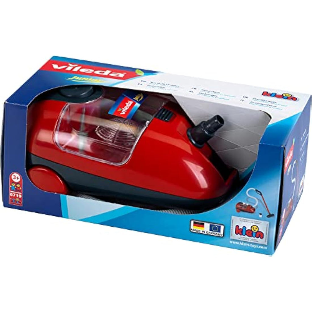 Theo Klein Vileda Toy Vacuum Cleaner – Battery-Powered with Sound