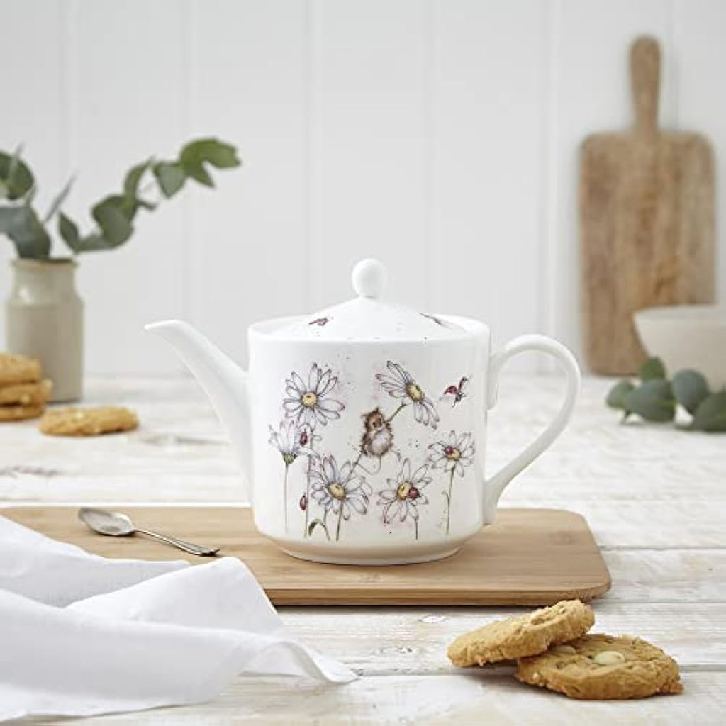 Wrendale Designs Oops A Daisy Teapot | Royal Worcester Ceramic 1.13L