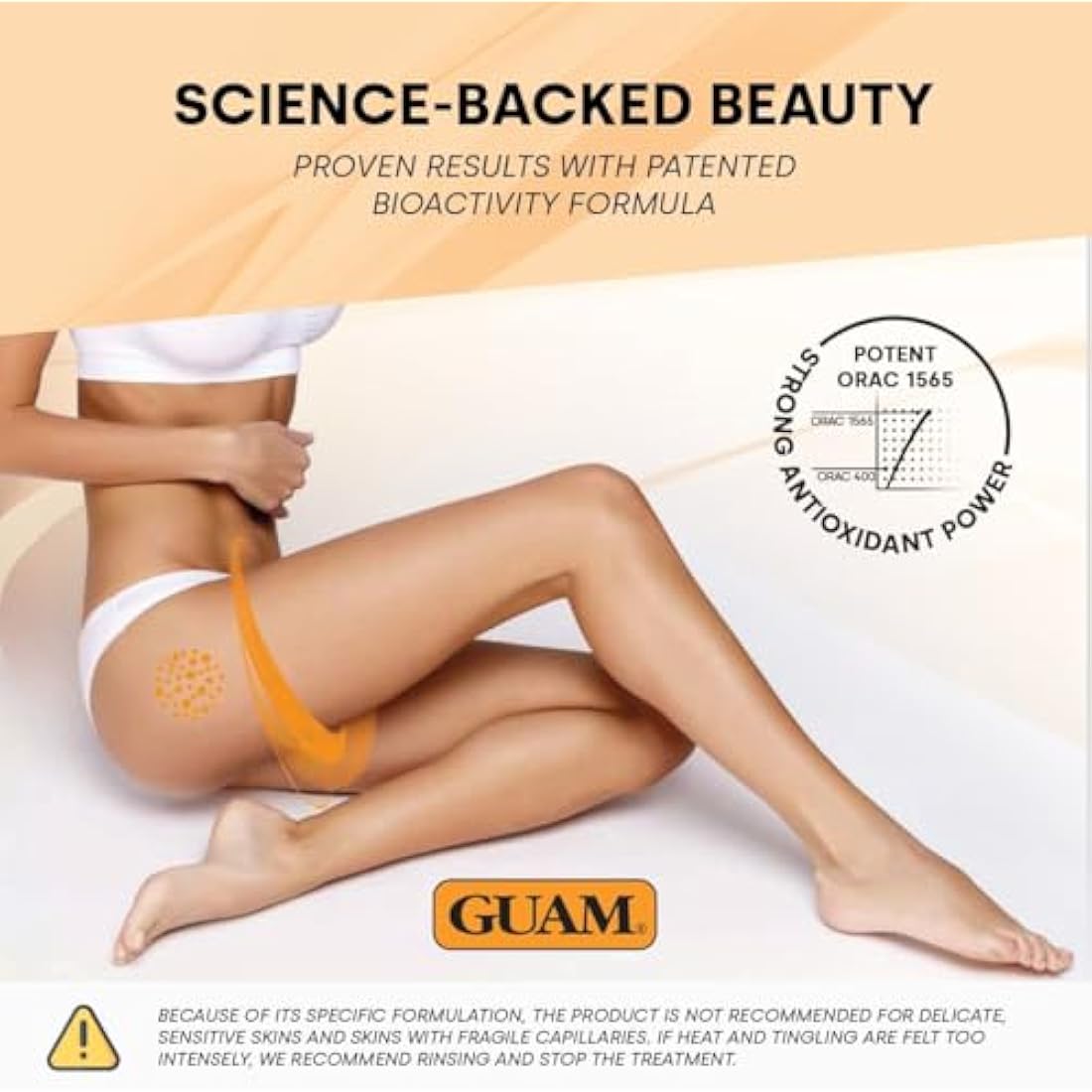 GUAM Seaweed Mud Anti-Cellulite Treatment – Hot Body Mask for Legs, 1kg
