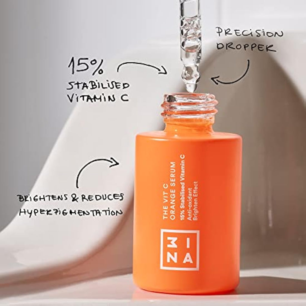 3INA MAKEUP The Vit C Orange Serum – 15% Vitamin C Brightening Serum