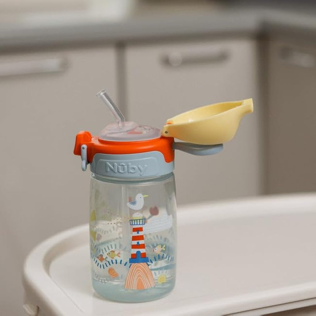 Nuby Super Straw No-Spill Toddler Sippy Cup | 360ml BPA-Free Beaker