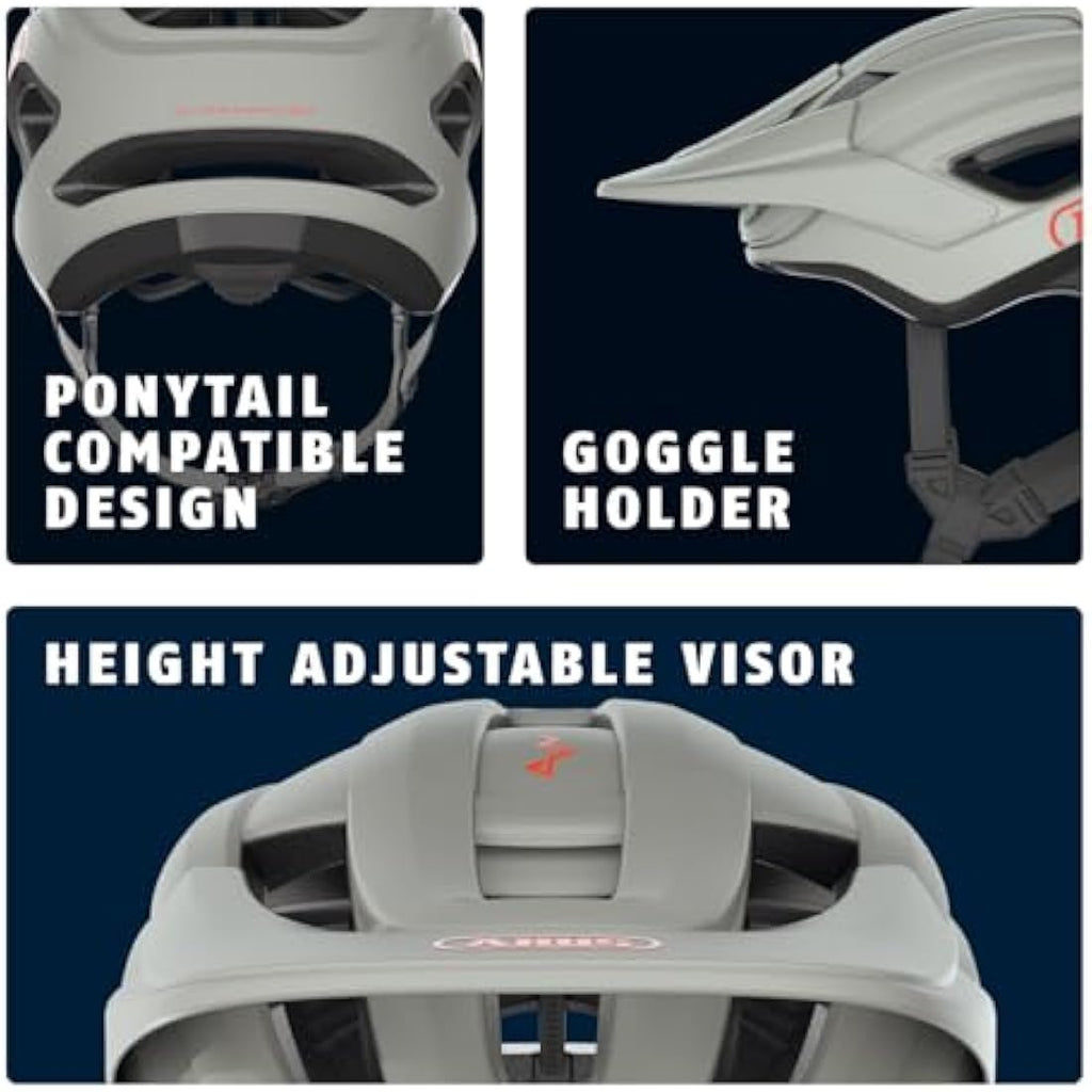ABUS CliffHanger MTB Helmet – Vented Trail Bike Helmet with Fidlock