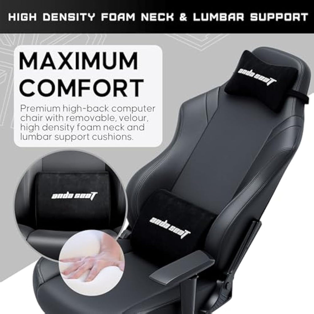 Anda Seat Luna Large Gaming Chair - Ergonomic PVC Leather Reclining Seat