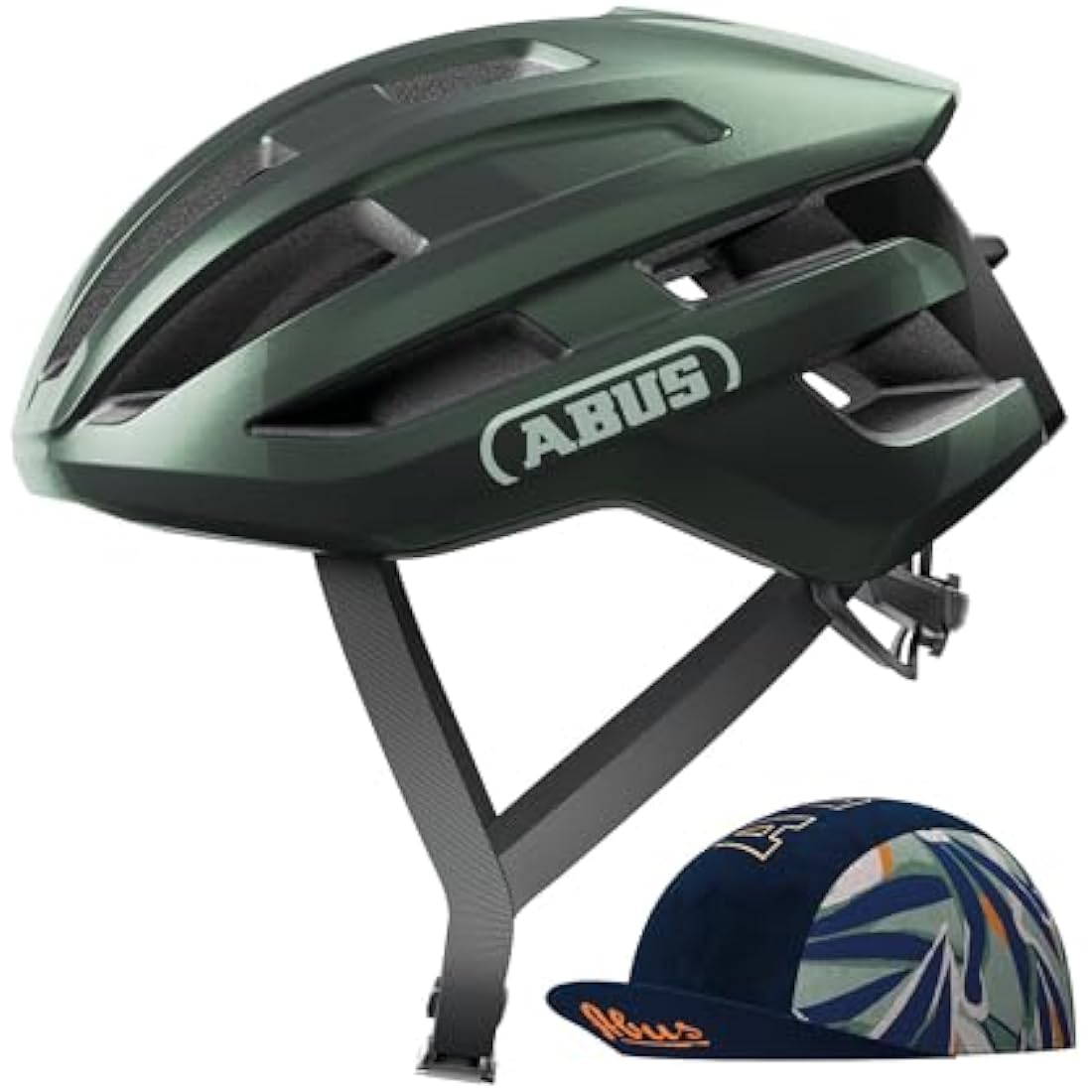 ABUS PowerDome ACE Road Bike Helmet – Lightweight with Race Cap