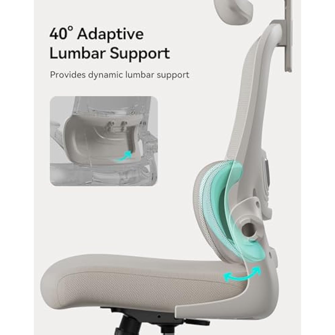 Hbada P1 Ergonomic Office Chair – Mesh Desk Chair with Lumbar Support