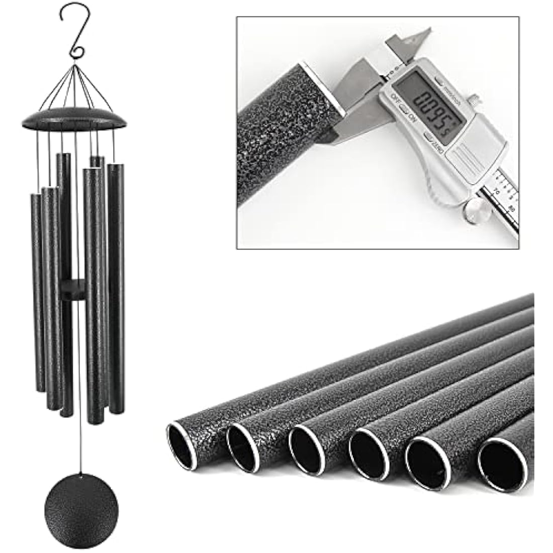 ASTARIN 45-Inch Memorial Wind Chimes | Deep Tone Metal Outdoor Decor