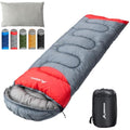 BISINNA 4-Season Sleeping Bag with Pillow | Waterproof Camping Gear