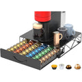 HFHOME Metal Coffee Pod Holder - 48 Nespresso Vertuo Capsule Drawer