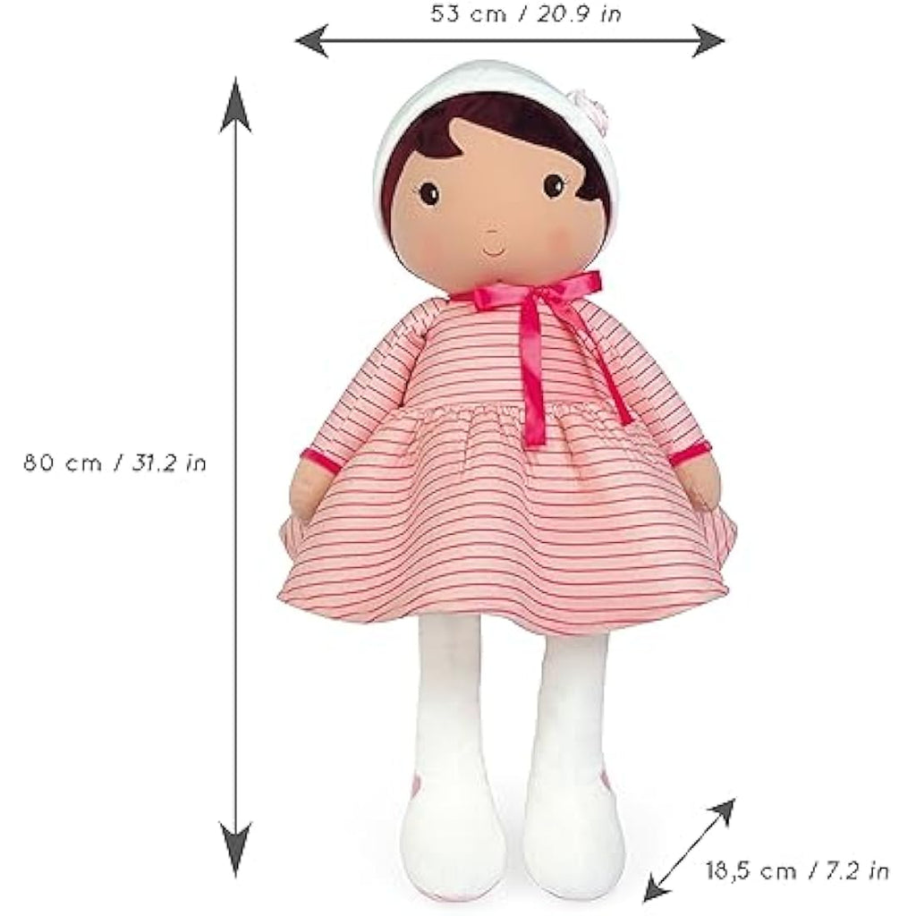 Tendresse Rose K Fabric Doll – XXL 80cm Soft Plush Toy