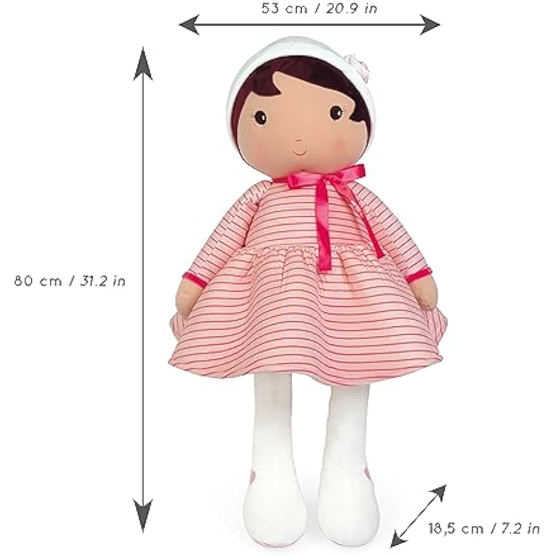 Tendresse Rose K Fabric Doll – XXL 80cm Soft Plush Toy