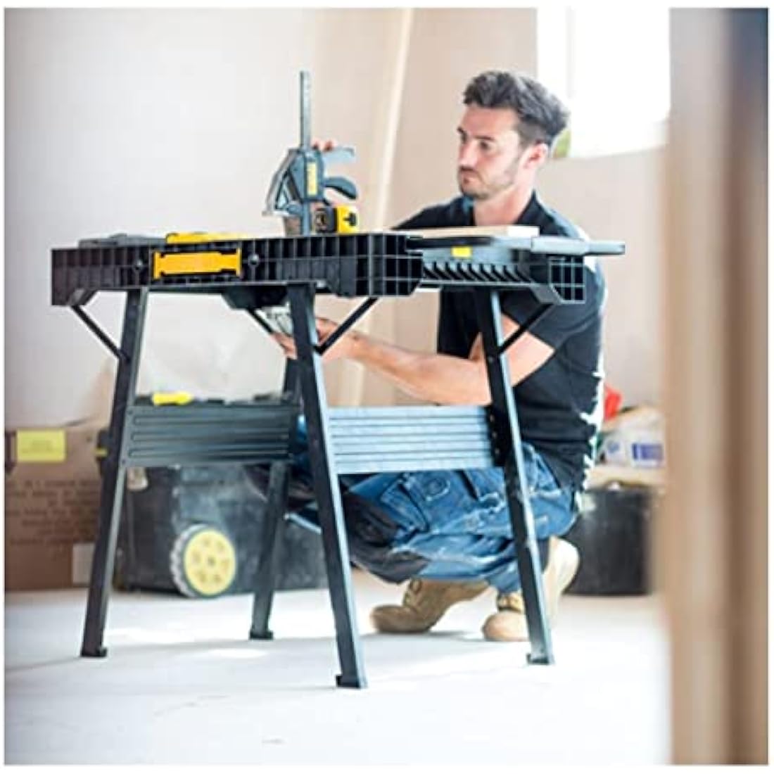 Stanley Fatmax Express Folding Workbench – 450kg Heavy-Duty Portable Table