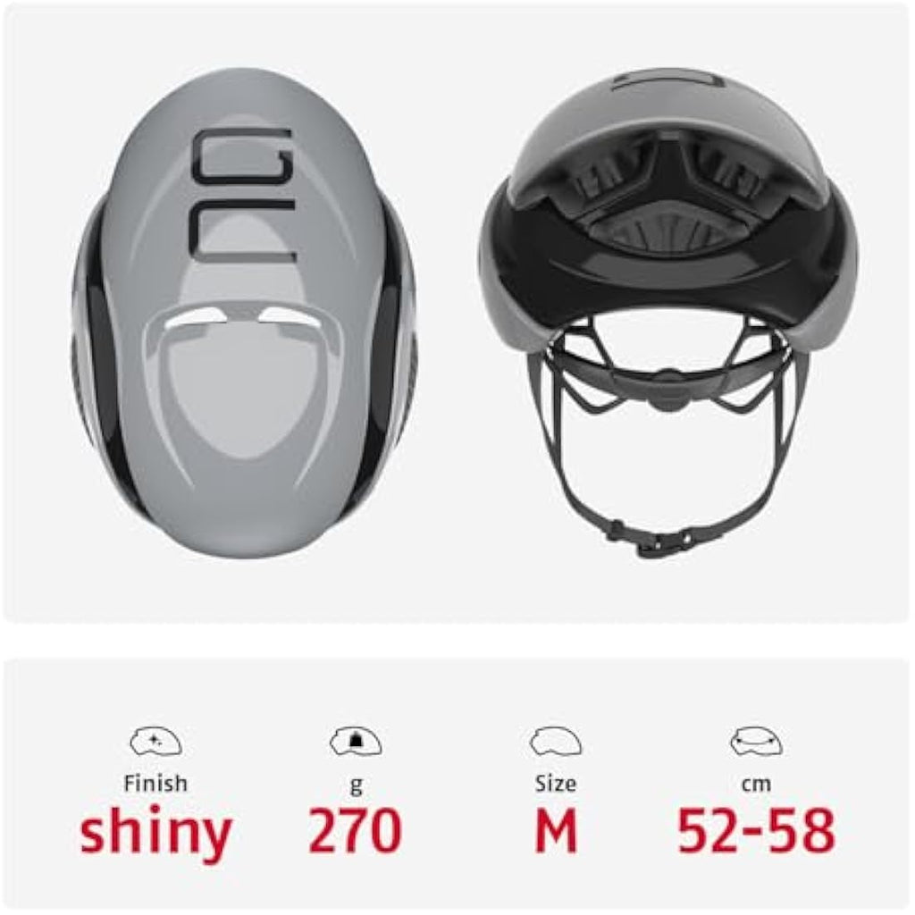 ABUS GameChanger Aerodynamic Racing Bike Helmet – Black, Size S