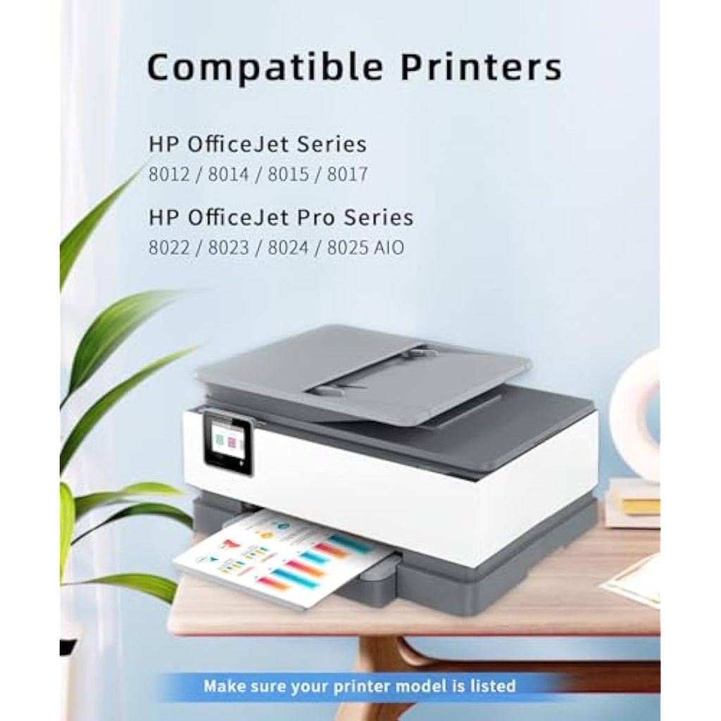Q-image 912XL Ink Cartridges 4-Pack for HP OfficeJet 8012 8015 8022 8025
