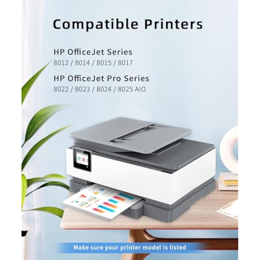 Q-image 912XL Ink Cartridges 4-Pack for HP OfficeJet 8012 8015 8022 8025