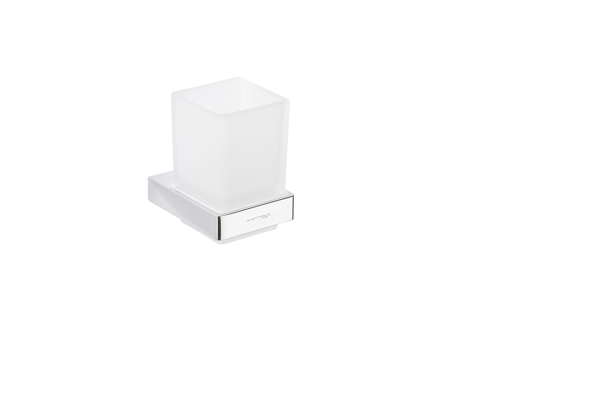 Sagittarius One 70S1 Wall-Mounted Toothbrush Holder | Chrome & Glass