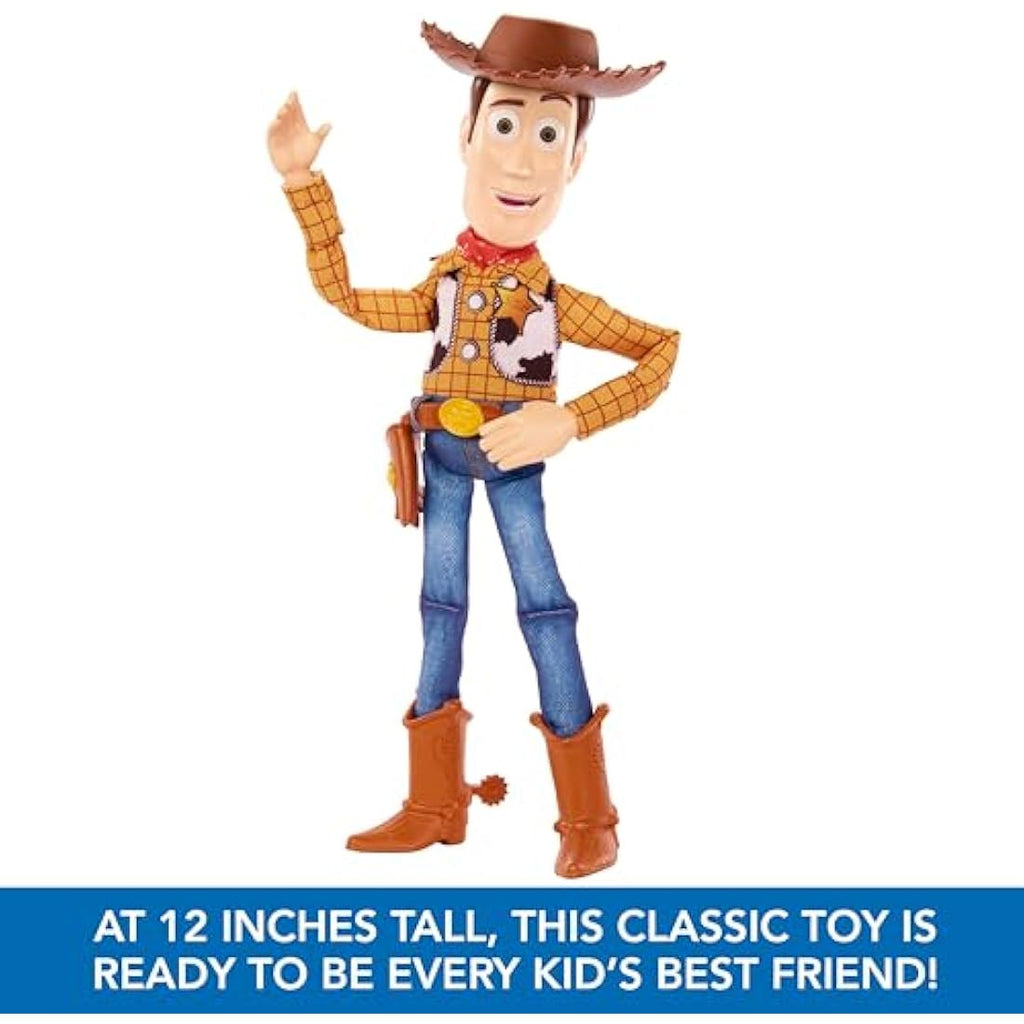 Mattel Disney Toy Story Woody Talking Action Figure – 12-Inch Plush Doll