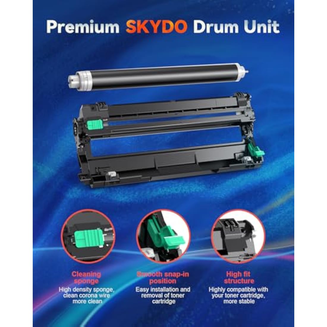 Skydo DR243CL Compatible Drum Unit for Brother DCP-L3550CDW (4 Pack)
