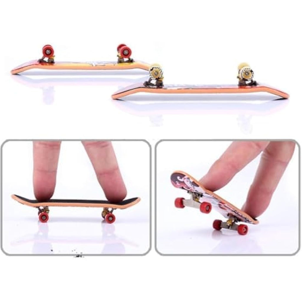 Jolof Store Mini Fingerboard Skateboard Set – 6pcs Alloy Skill Toys