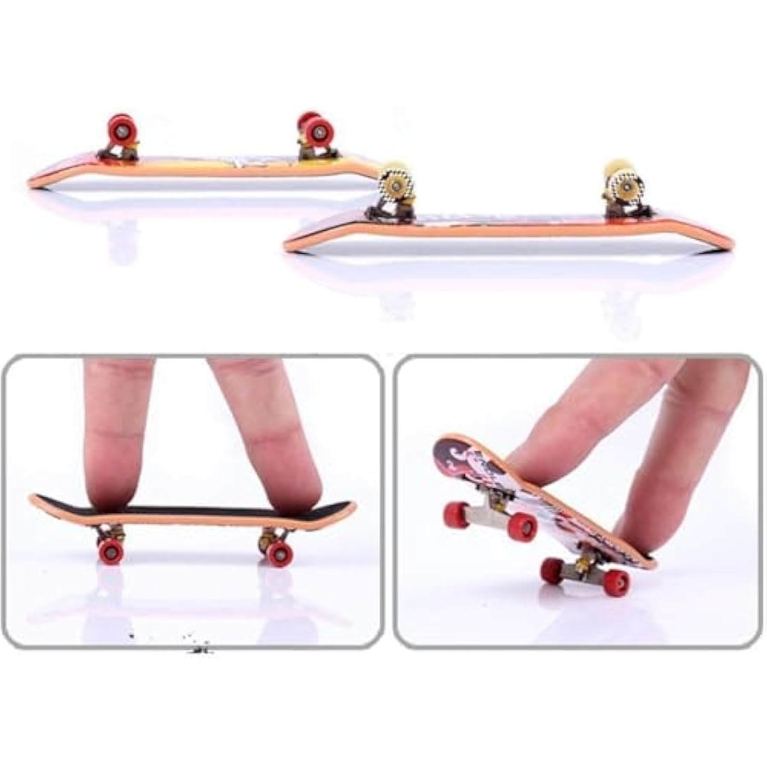 Jolof Store Mini Fingerboard Skateboard Set – 6pcs Alloy Skill Toys