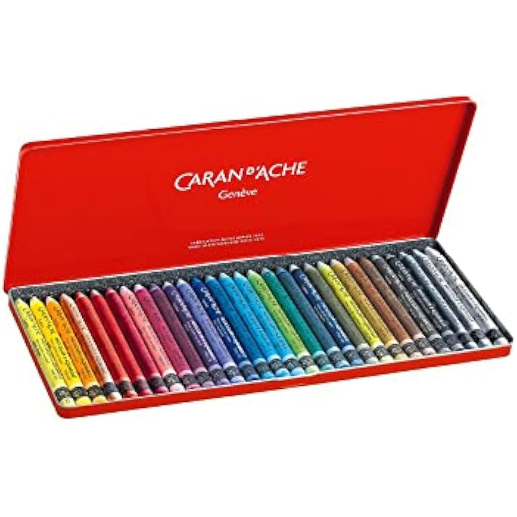 Caran D'Ache Neocolor II Water-Soluble Wax Pastel Set - 30 Colors