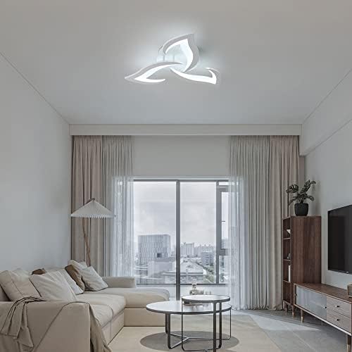 SENQIU Modern LED Ceiling Light – 36W Flower Design 6500K Cool White