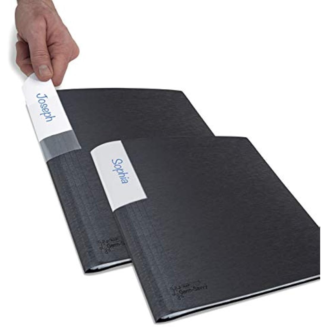 Rapesco A4 Presentation Folder | 100 Pockets Antibacterial Black 2 Pack