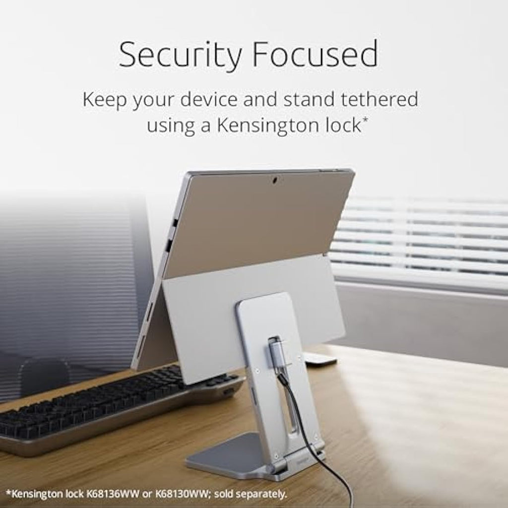 Kensington Surface Pro Stand – Foldable Ergonomic Riser for Surface Go