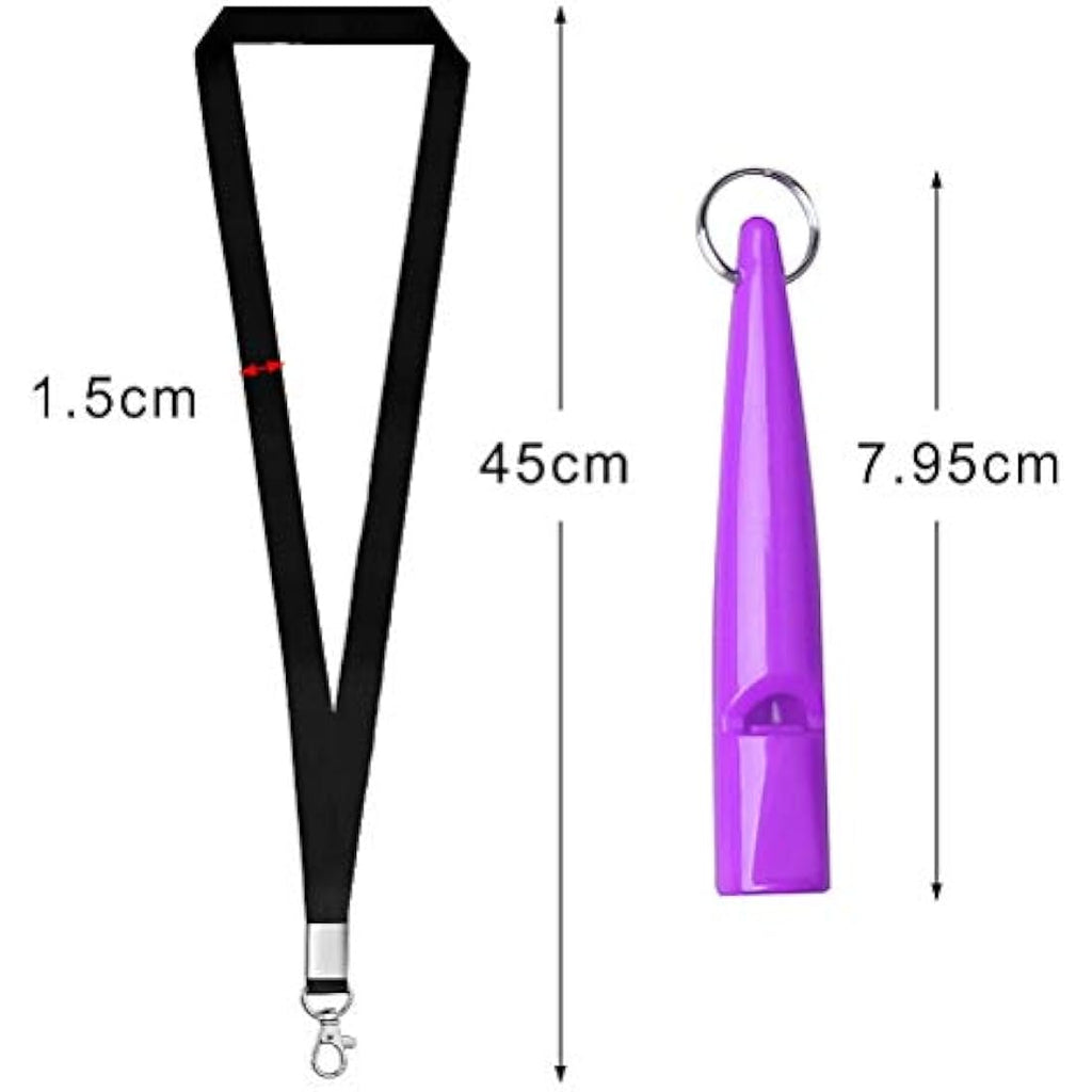4 Pcs Professional Dog Whistles with Lanyard for Training