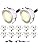 Warm White LED Decking Lights – IP67 Waterproof Plinth Kit (12 Pack)